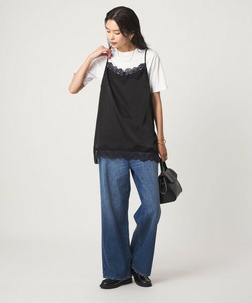 green label relaxing / グリーンレーベル リラクシング カットソー | 【WEB限定】＜at ease＞レースキャミ × Tシャツ セット | 詳細26
