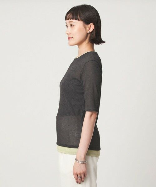 green label relaxing / グリーンレーベル リラクシング Tシャツ | シアー メランジ Tシャツ | 詳細12