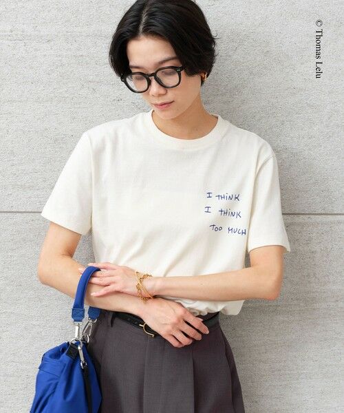 green label relaxing / グリーンレーベル リラクシング Tシャツ | 【別注】＜Thomas Lelu＞サインアート 半袖 Tシャツ カットソー | 詳細2