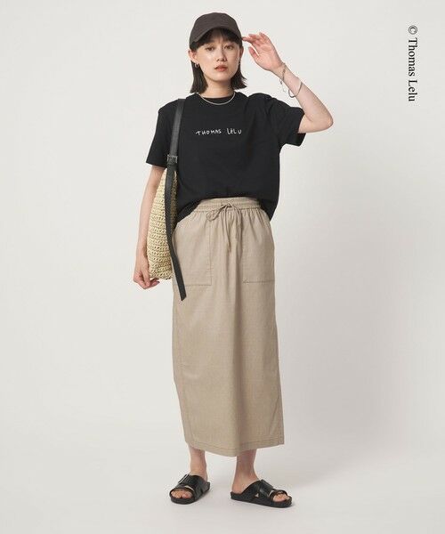 green label relaxing / グリーンレーベル リラクシング Tシャツ | 【別注】＜Thomas Lelu＞サインアート 半袖 Tシャツ カットソー | 詳細15