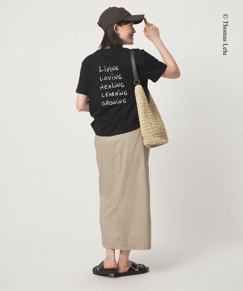 green label relaxing / グリーンレーベル リラクシング Tシャツ | 【別注】＜Thomas Lelu＞サインアート 半袖 Tシャツ カットソー | 詳細16