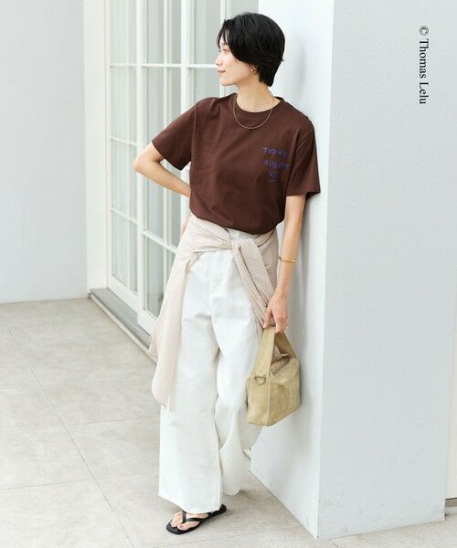 green label relaxing / グリーンレーベル リラクシング Tシャツ | 【別注】＜Thomas Lelu＞サインアート 半袖 Tシャツ カットソー | 詳細22