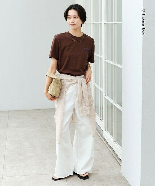 green label relaxing / グリーンレーベル リラクシング Tシャツ | 【別注】＜Thomas Lelu＞サインアート 半袖 Tシャツ カットソー | 詳細24