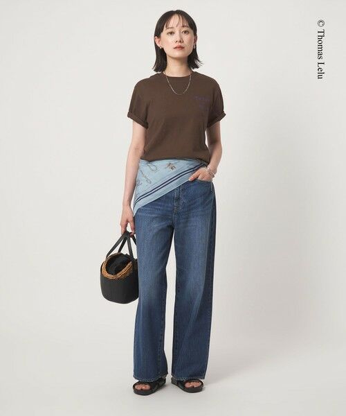 green label relaxing / グリーンレーベル リラクシング Tシャツ | 【別注】＜Thomas Lelu＞サインアート 半袖 Tシャツ カットソー | 詳細28