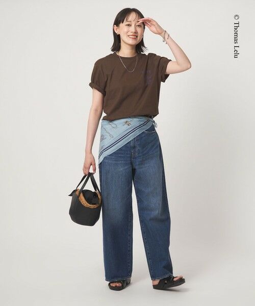 green label relaxing / グリーンレーベル リラクシング Tシャツ | 【別注】＜Thomas Lelu＞サインアート 半袖 Tシャツ カットソー | 詳細29