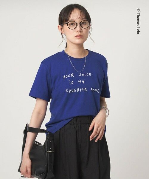 green label relaxing / グリーンレーベル リラクシング Tシャツ | 【別注】＜Thomas Lelu＞サインアート 半袖 Tシャツ カットソー | 詳細30
