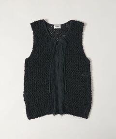 green label relaxing / グリーンレーベル リラクシング ニット・セーター | ＜SEASONAL COLLECTION＞フリンジ ニット ジレ