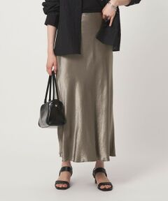 green label relaxing / グリーンレーベル リラクシング ロング・マキシ丈スカート | サテン ナロー スカート