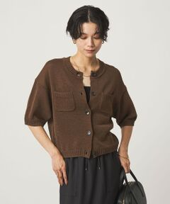 green label relaxing / グリーンレーベル リラクシング カーディガン・ボレロ | ハーフスリーブ ニット カーディガン