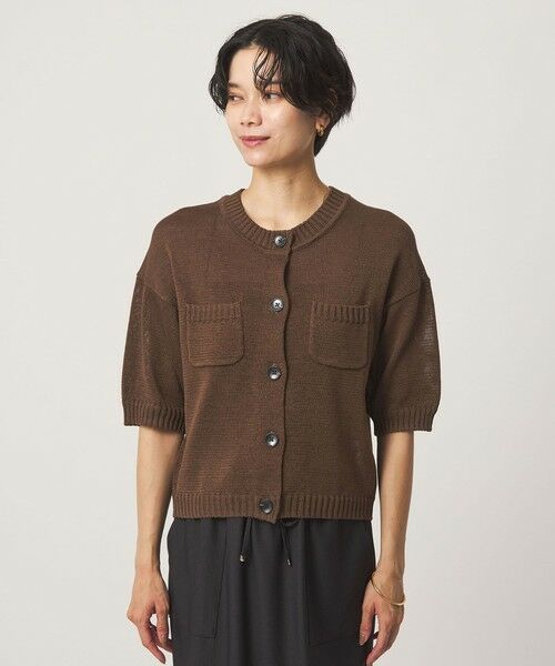 green label relaxing / グリーンレーベル リラクシング カーディガン・ボレロ | ハーフスリーブ ニット カーディガン | 詳細10