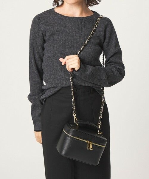 green label relaxing / グリーンレーベル リラクシング ショルダーバッグ | ＜PRATO MADE IN ITALY＞ バニティバッグ（BLACK）
