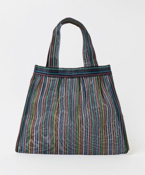 green label relaxing / グリーンレーベル リラクシング ショルダーバッグ | ＜Diminutivo＞メッシュ プリーツ トートバッグ（小）（BLACK）