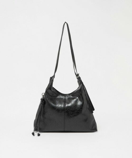 green label relaxing / グリーンレーベル リラクシング ショルダーバッグ | ロングショルダーバッグ チャーム付き（BLACK）