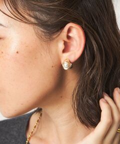 green label relaxing / グリーンレーベル リラクシング ピアス・イヤリング | Wrap フェイクパール イヤリング