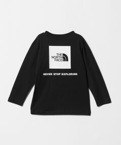 green label relaxing / グリーンレーベル リラクシング カットソー | 【WEB限定】＜THE NORTH FACE＞ スクエアロゴ ロングスリーブ Tシャツ / キッズ 110cm-120cm