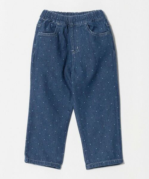 green label relaxing / グリーンレーベル リラクシング その他パンツ | ドット ガールズ デニム / キッズ 100cm-160cm(COBALT)