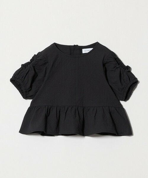 green label relaxing / グリーンレーベル リラクシング シャツ・ブラウス | カタアキ バルーン ショルダー ブラウス / キッズ 100cm-130cm(BLACK)