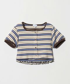 green label relaxing / グリーンレーベル リラクシング カットソー | ボーダー カーディガン キャミソール セット / キッズ 110cm-130cm