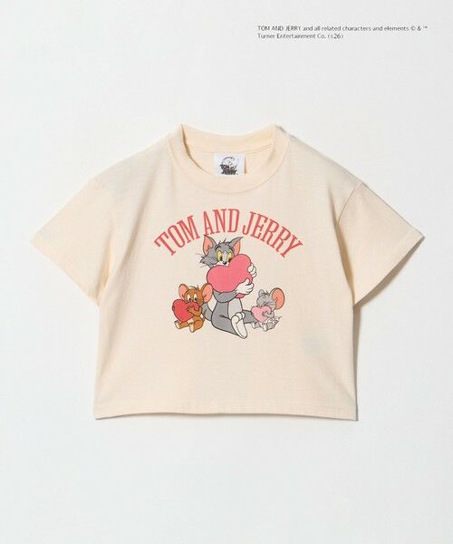 green label relaxing / グリーンレーベル リラクシング カットソー | 【別注】＜URBAMENT＞TOM and JERRY Tシャツ / キッズ 100cm-130cm（OFF WHITE）