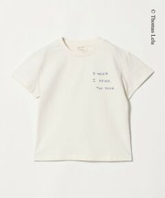 green label relaxing / グリーンレーベル リラクシング カットソー | 【別注】＜Thomas Lelu＞サインアート 半袖 Tシャツ カットソー / キッズ 120cm-140cm