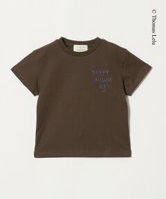 green label relaxing / グリーンレーベル リラクシング カットソー | 【別注】＜Thomas Lelu＞サインアート 半袖 Tシャツ カットソー / キッズ 120cm-140cm