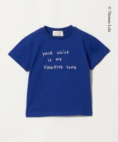 green label relaxing / グリーンレーベル リラクシング カットソー | 【別注】＜Thomas Lelu＞サインアート 半袖 Tシャツ カットソー / キッズ 120cm-140cm