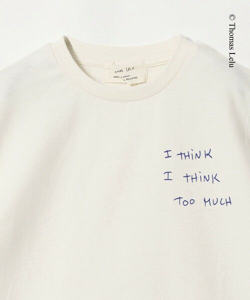 green label relaxing / グリーンレーベル リラクシング カットソー | 【別注】＜Thomas Lelu＞サインアート 半袖 Tシャツ カットソー / キッズ 120cm-140cm | 詳細2