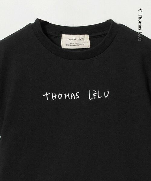green label relaxing / グリーンレーベル リラクシング カットソー | 【別注】＜Thomas Lelu＞サインアート 半袖 Tシャツ カットソー / キッズ 120cm-140cm | 詳細7