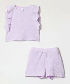 green label relaxing / グリーンレーベル リラクシング ロング・マキシ丈ワンピース | プクプク フリル セットアップ / キッズ 100cm-130cm
