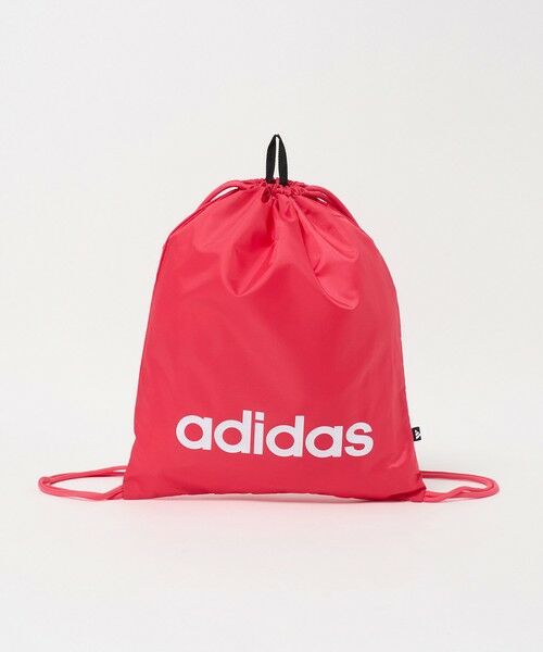green label relaxing / グリーンレーベル リラクシング リュック・バックパック | 【WEB限定】＜adidas＞ リニア ジム サック / キッズ（PINK）