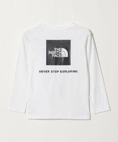 green label relaxing / グリーンレーベル リラクシング カットソー | 【WEB限定】＜THE NORTH FACE＞ スクエアロゴ ロングスリーブ Tシャツ / キッズ 130cm-160cm