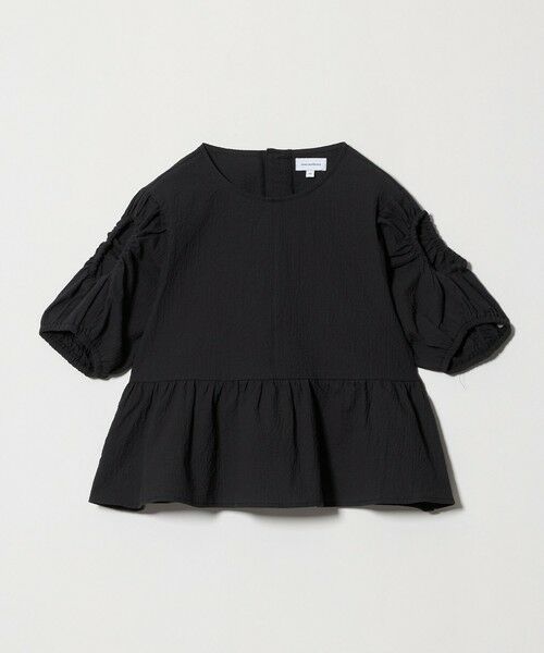green label relaxing / グリーンレーベル リラクシング シャツ・ブラウス | カタアキ バルーン ショルダー ブラウス / キッズ 140cm-160cm（BLACK）