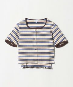 green label relaxing / グリーンレーベル リラクシング カットソー | ボーダー カーディガン キャミソール セット / キッズ 140cm-160cm