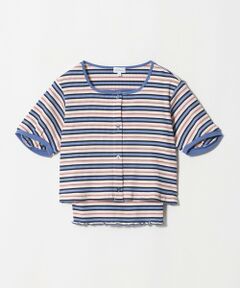 green label relaxing / グリーンレーベル リラクシング カットソー | ボーダー カーディガン キャミソール セット / キッズ 140cm-160cm