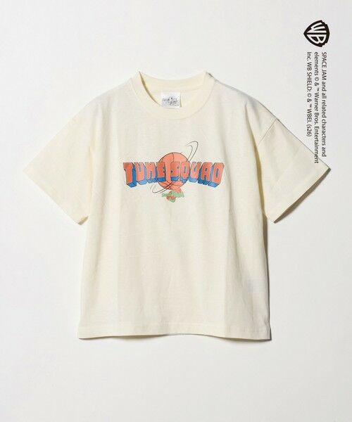 green label relaxing / グリーンレーベル リラクシング カットソー | 【別注】＜URBAMENT＞SPACE JAM Tシャツ / キッズ 140cm-150cm（OFF WHITE）