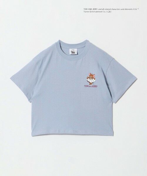 green label relaxing / グリーンレーベル リラクシング カットソー | 【別注】＜URBAMENT＞TOM and JERRY Tシャツ / キッズ 140cm-150cm（LT.BLUE）