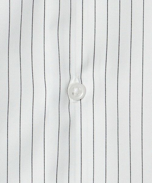 green label relaxing / グリーンレーベル リラクシング シャツ・ブラウス | コットン ツイル ストライプ クレリック ワイドカラー ドレスシャツ -イージーアイロン- | 詳細13