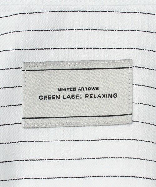 green label relaxing / グリーンレーベル リラクシング シャツ・ブラウス | コットン ツイル ストライプ クレリック ワイドカラー ドレスシャツ -イージーアイロン- | 詳細15