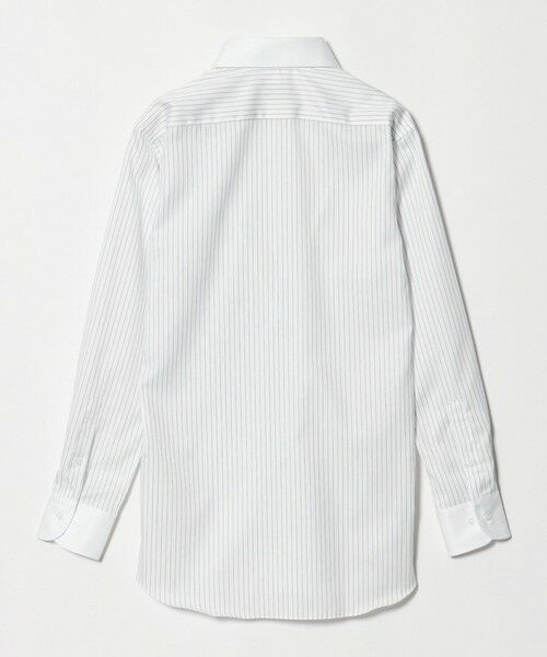green label relaxing / グリーンレーベル リラクシング シャツ・ブラウス | コットン ツイル ストライプ クレリック ワイドカラー ドレスシャツ -イージーアイロン- | 詳細8