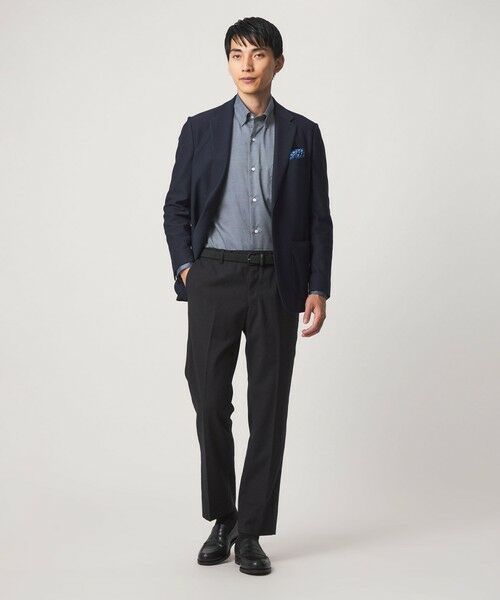 green label relaxing / グリーンレーベル リラクシング シャツ・ブラウス | エブリット コットンオックス ソリッド スナップ ボタンダウン シャツ -イージーアイロン- | 詳細26