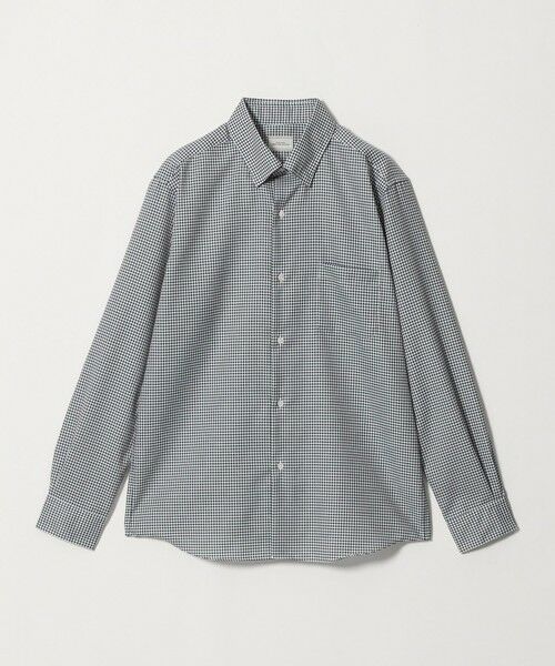 green label relaxing / グリーンレーベル リラクシング シャツ・ブラウス | エブリット コットンオックス ギンガムチェック スナップ ボタンダウン シャツ -イージーアイロン- | 詳細1