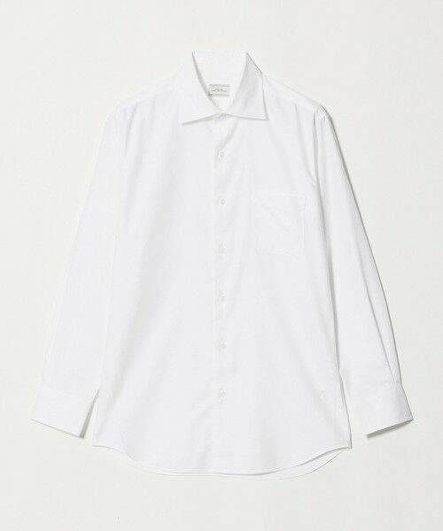 green label relaxing / グリーンレーベル リラクシング シャツ・ブラウス | コットン ヘリンボーン ワイドカラー ドレスシャツ -形態安定- | 詳細4