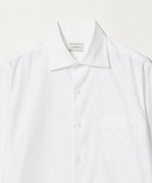 green label relaxing / グリーンレーベル リラクシング シャツ・ブラウス | コットン ヘリンボーン ワイドカラー ドレスシャツ -形態安定- | 詳細5