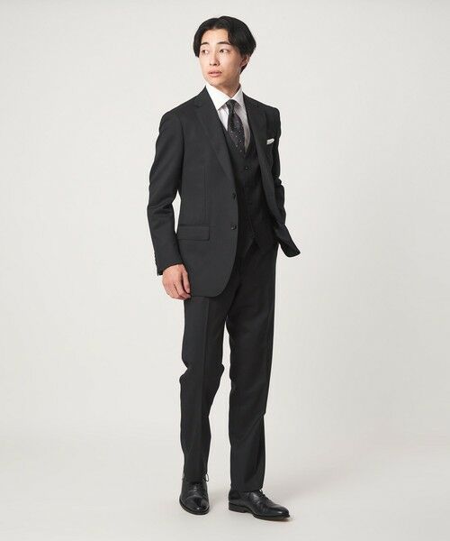 green label relaxing / グリーンレーベル リラクシング シャツ・ブラウス | コットン ヘリンボーン ワイドカラー ドレスシャツ -形態安定- | 詳細2