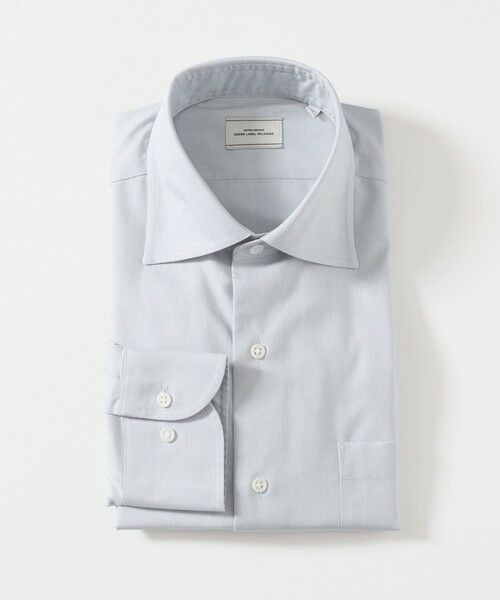 green label relaxing / グリーンレーベル リラクシング シャツ・ブラウス | コットン ヘリンボーン ワイドカラー ドレスシャツ -形態安定- | 詳細9