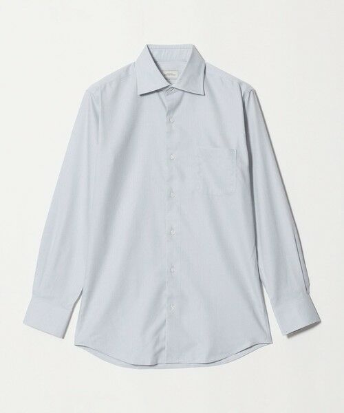 green label relaxing / グリーンレーベル リラクシング シャツ・ブラウス | コットン ヘリンボーン ワイドカラー ドレスシャツ -形態安定- | 詳細10