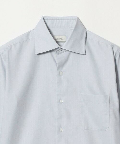 green label relaxing / グリーンレーベル リラクシング シャツ・ブラウス | コットン ヘリンボーン ワイドカラー ドレスシャツ -形態安定- | 詳細11