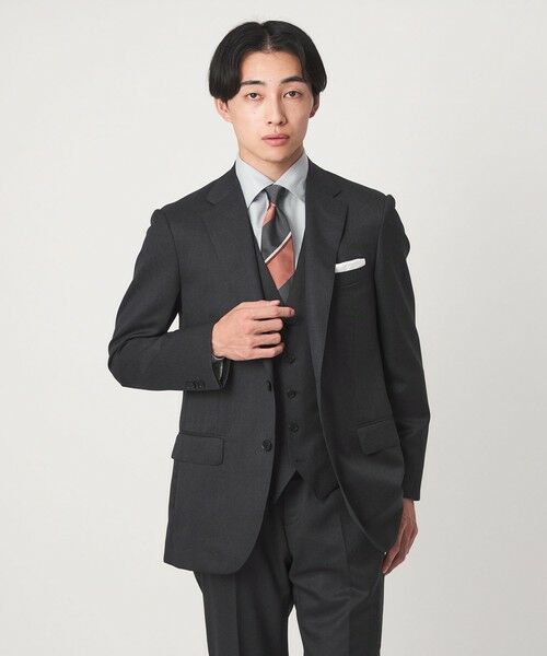 green label relaxing / グリーンレーベル リラクシング シャツ・ブラウス | コットン ヘリンボーン ワイドカラー ドレスシャツ -形態安定- | 詳細7