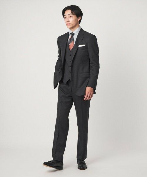 green label relaxing / グリーンレーベル リラクシング シャツ・ブラウス | コットン ヘリンボーン ワイドカラー ドレスシャツ -形態安定- | 詳細8
