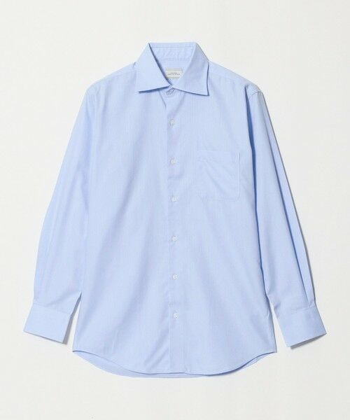 green label relaxing / グリーンレーベル リラクシング シャツ・ブラウス | コットン ヘリンボーン ワイドカラー ドレスシャツ -形態安定- | 詳細21